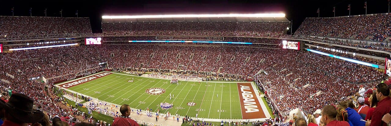 Bryant-Denny Stadium during an Alabama Crimson Tide home football game